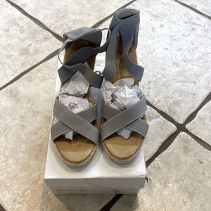 NWT Criss Cross Espadrille Wedge Sandals - Size EUR 40 (US 9)